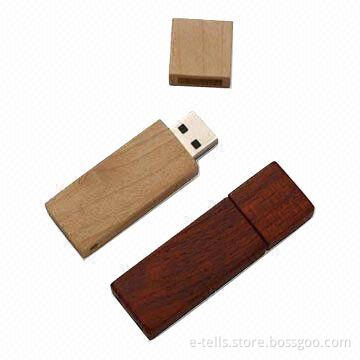 Customized Designs Wooden USB Flash Drives with Laser Logo